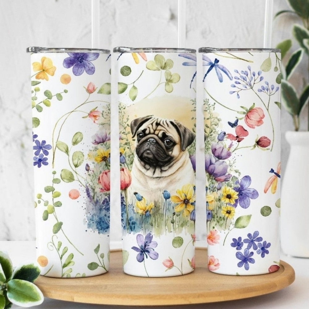 PUG Dog Mom 20oz Tumbler